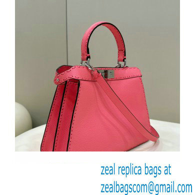 Fendi Peekaboo ISeeU Medium Bag Pink Selleria with oversized topstitching 2024