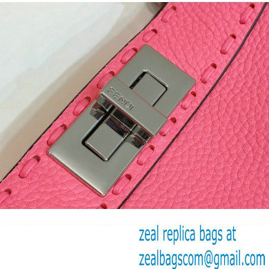 Fendi Peekaboo ISeeU Medium Bag Pink Selleria with oversized topstitching 2024