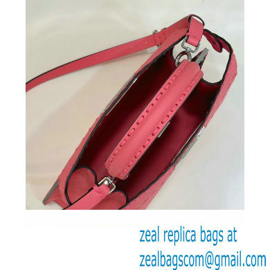 Fendi Peekaboo ISeeU Medium Bag Pink Selleria with oversized topstitching 2024