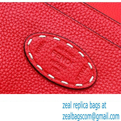 Fendi Peekaboo ISeeU Medium Bag Red Selleria with topstitches 2024