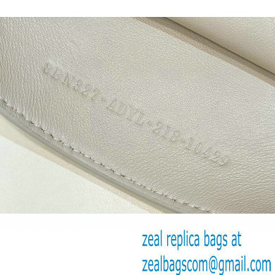 Fendi Peekaboo ISeeU Medium Bag White Selleria with oversized topstitching 2024