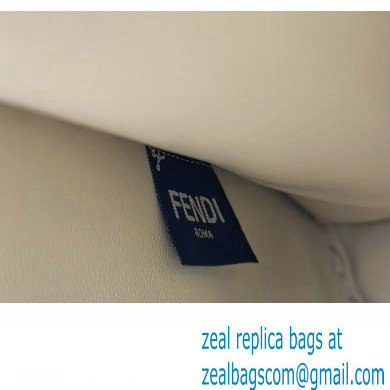 Fendi Peekaboo ISeeU Medium Bag White Selleria with oversized topstitching 2024