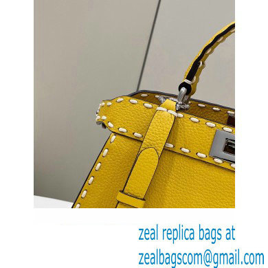 Fendi Peekaboo ISeeU Medium Bag Yellow Selleria with topstitches 2024