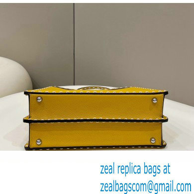 Fendi Peekaboo ISeeU Medium Bag Yellow Selleria with topstitches 2024
