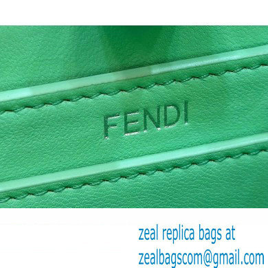 Fendi Peekaboo ISeeU Petite Bag in nappa Leather Acid Green 2024