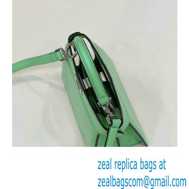 Fendi Peekaboo ISeeU Petite Bag in nappa Leather Acid Green 2024