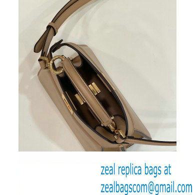 Fendi Peekaboo ISeeU Petite Bag in nappa Leather Beige 2024