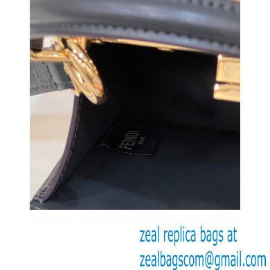 Fendi Peekaboo ISeeU Petite Bag in nappa Leather Black 2024