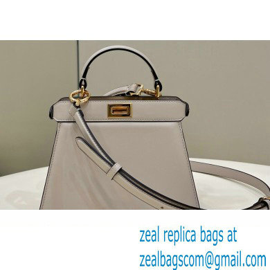 Fendi Peekaboo ISeeU Petite Bag in nappa Leather Dove Gray 2024