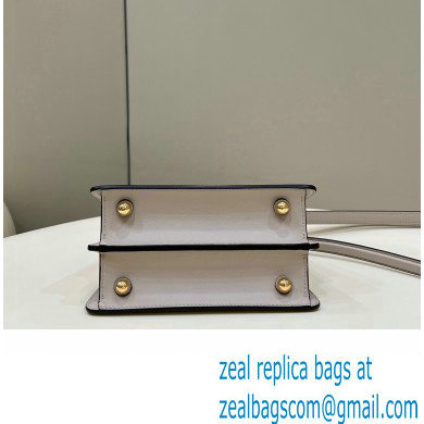 Fendi Peekaboo ISeeU Petite Bag in nappa Leather Dove Gray 2024