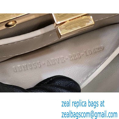 Fendi Peekaboo ISeeU Petite Bag in nappa Leather Dove Gray 2024