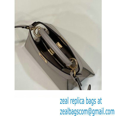 Fendi Peekaboo ISeeU Petite Bag in nappa Leather Dove Gray 2024