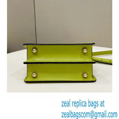 Fendi Peekaboo ISeeU Petite Bag in nappa Leather Grass Green 2024