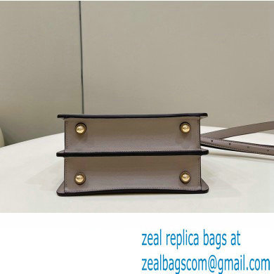 Fendi Peekaboo ISeeU Petite Bag in nappa Leather Gray 2024