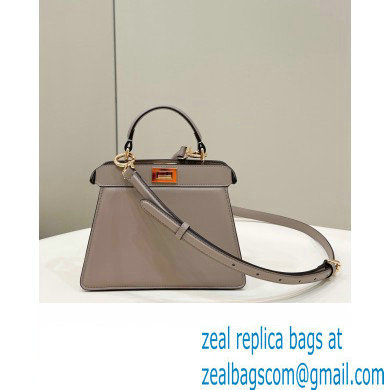 Fendi Peekaboo ISeeU Petite Bag in nappa Leather Gray 2024