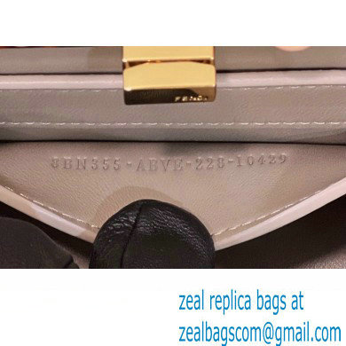 Fendi Peekaboo ISeeU Petite Bag in nappa Leather Gray 2024