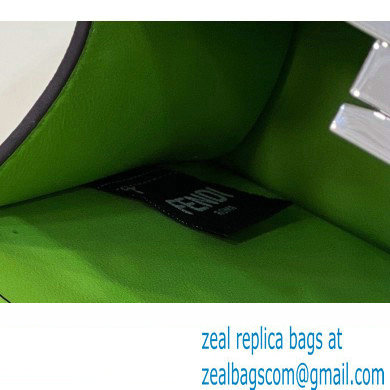 Fendi Peekaboo ISeeU Petite Bag in nappa Leather Green 2024