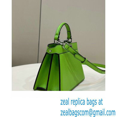 Fendi Peekaboo ISeeU Petite Bag in nappa Leather Green 2024
