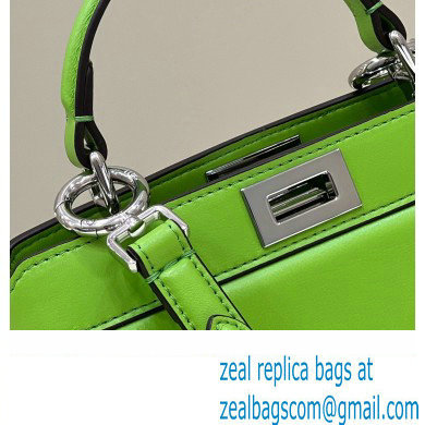 Fendi Peekaboo ISeeU Petite Bag in nappa Leather Green 2024