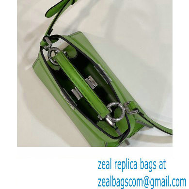 Fendi Peekaboo ISeeU Petite Bag in nappa Leather Green 2024