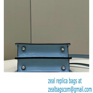 Fendi Peekaboo ISeeU Petite Bag in nappa Leather Light Blue 2024