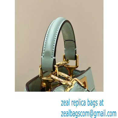 Fendi Peekaboo ISeeU Petite Bag in nappa Leather Light Green 2024