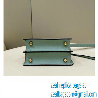 Fendi Peekaboo ISeeU Petite Bag in nappa Leather Light Green 2024