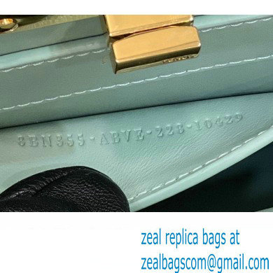 Fendi Peekaboo ISeeU Petite Bag in nappa Leather Light Green 2024