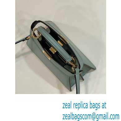 Fendi Peekaboo ISeeU Petite Bag in nappa Leather Light Green 2024
