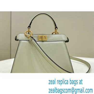 Fendi Peekaboo ISeeU Petite Bag in nappa Leather Pale Green 2024