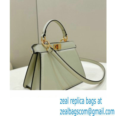 Fendi Peekaboo ISeeU Petite Bag in nappa Leather Pale Green 2024