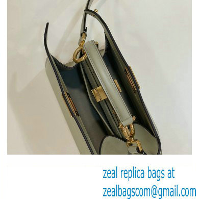 Fendi Peekaboo ISeeU Petite Bag in nappa Leather Pale Green 2024