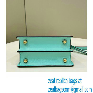 Fendi Peekaboo ISeeU Petite Bag in nappa Leather Turquoise Green 2024