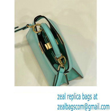 Fendi Peekaboo ISeeU Petite Bag in nappa Leather Turquoise Green 2024