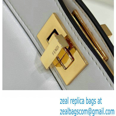 Fendi Peekaboo ISeeU Petite Bag in nappa Leather White 2024