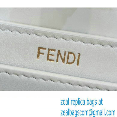 Fendi Peekaboo ISeeU Petite Bag in nappa Leather White 2024