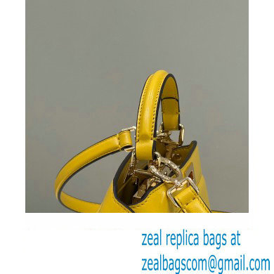 Fendi Peekaboo ISeeU Petite Bag in nappa Leather Yellow 2024