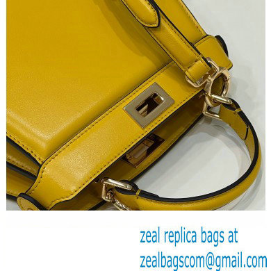 Fendi Peekaboo ISeeU Petite Bag in nappa Leather Yellow 2024