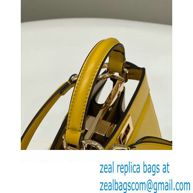 Fendi Peekaboo ISeeU Petite Bag in nappa Leather Yellow 2024