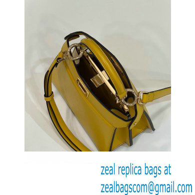 Fendi Peekaboo ISeeU Petite Bag in nappa Leather Yellow 2024