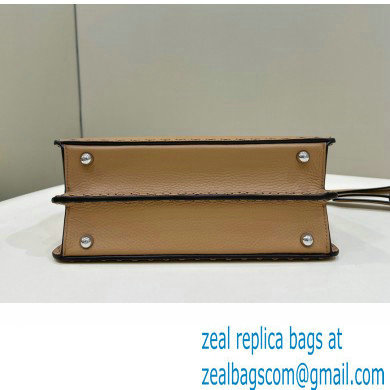 Fendi Peekaboo ISeeU Small Bag Beige Selleria with 556 hand-sewn stitches 2024