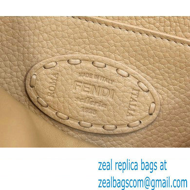 Fendi Peekaboo ISeeU Small Bag Beige Selleria with 556 hand-sewn stitches 2024