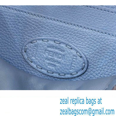 Fendi Peekaboo ISeeU Small Bag Blue Selleria with 556 hand-sewn stitches 2024