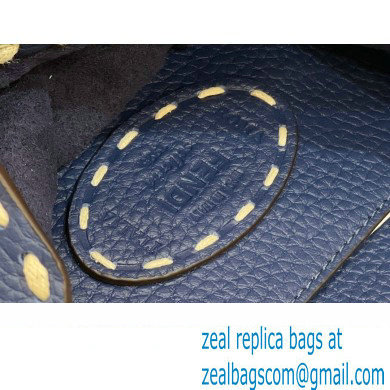 Fendi Peekaboo ISeeU Small Bag Blue Selleria with topstitches 2024