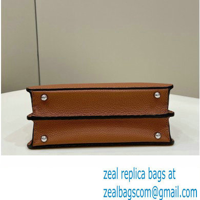 Fendi Peekaboo ISeeU Small Bag Brown Selleria with topstitches 2024