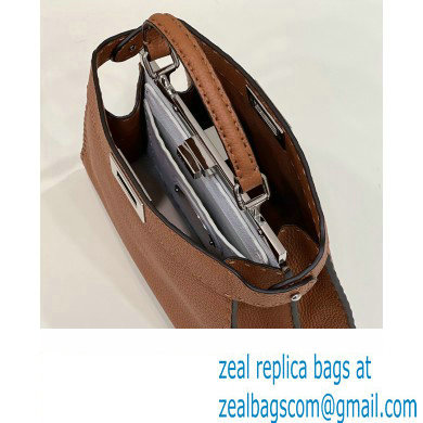 Fendi Peekaboo ISeeU Small Bag Brown Selleria with topstitches 2024