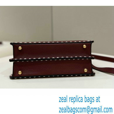 Fendi Peekaboo ISeeU Small Bag Coffee Selleria with topstitches 2024