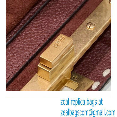 Fendi Peekaboo ISeeU Small Bag Coffee Selleria with topstitches 2024