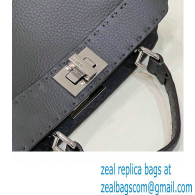 Fendi Peekaboo ISeeU Small Bag Dark Gray Selleria with topstitches 2024