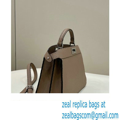 Fendi Peekaboo ISeeU Small Bag Dove Gray Selleria with topstitches 2024